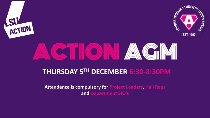 action thursday 5 th december 6 30 8 30pm