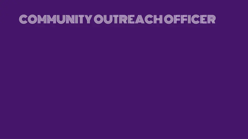 community outreach officer