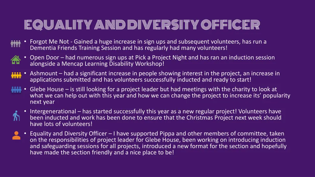 equality and diversity officer