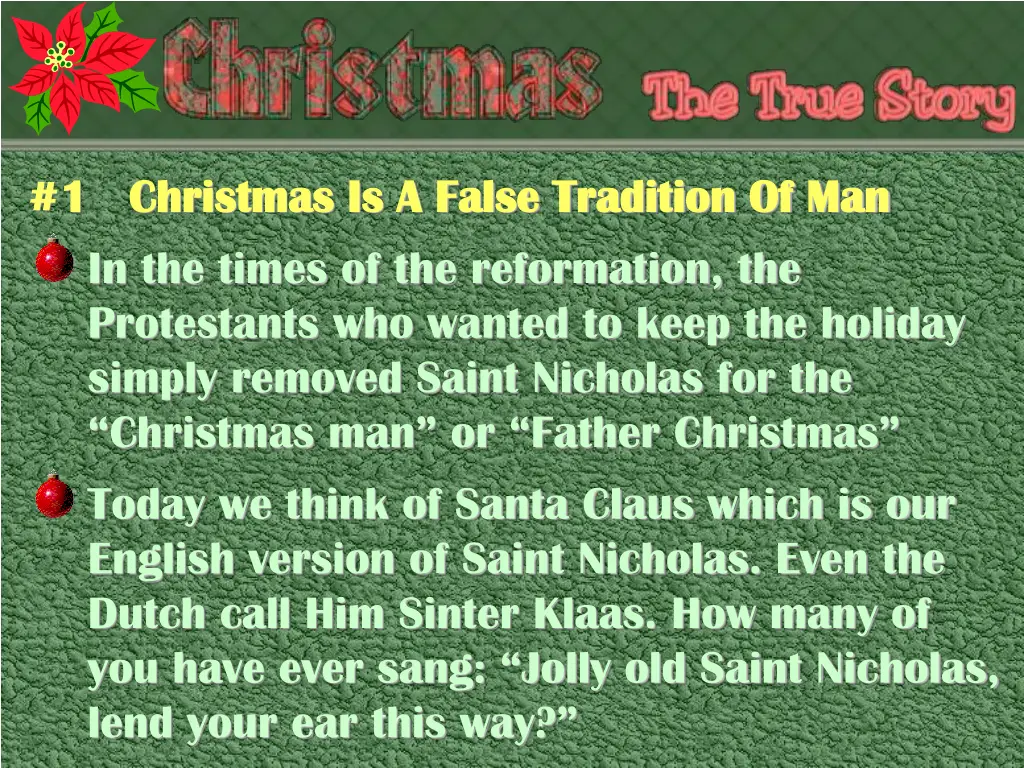 1 christmas is a false tradition 5