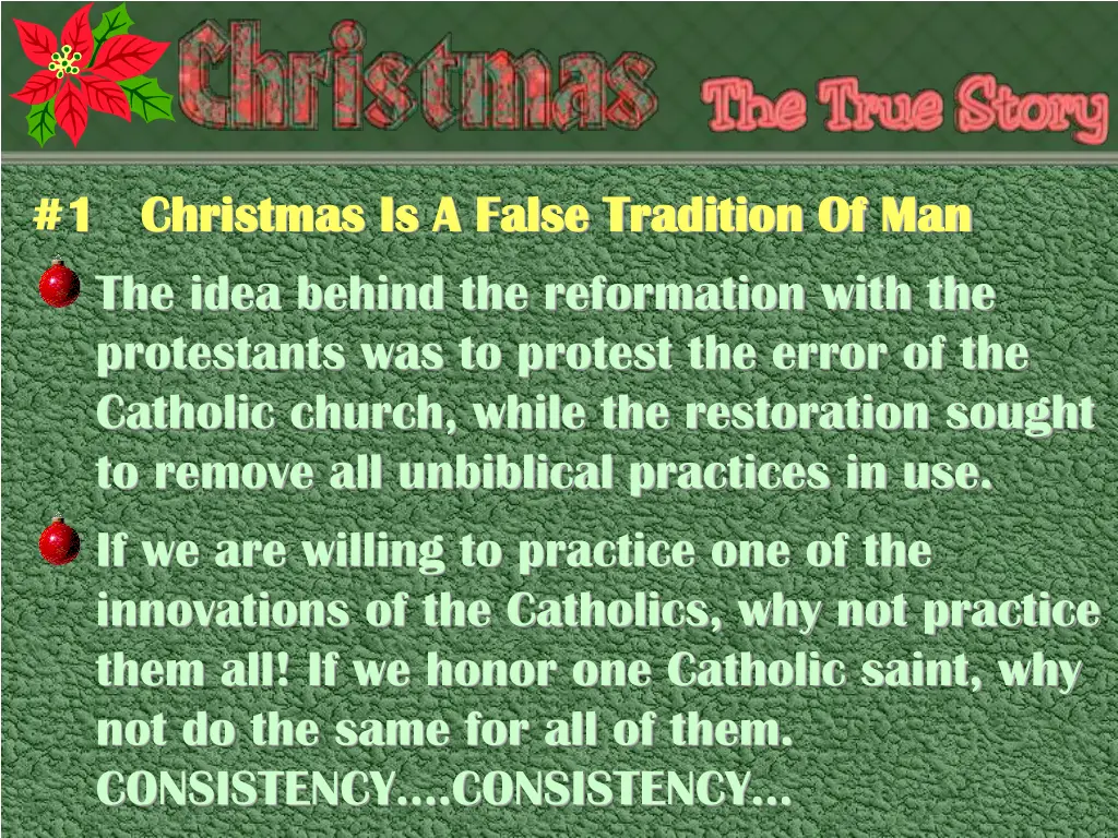 1 christmas is a false tradition 8