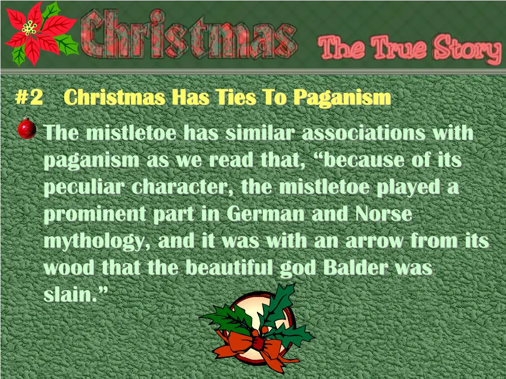 2 christmas has ties to paganism 2 christmas 5