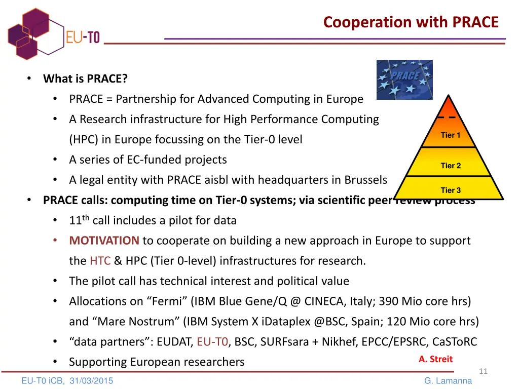 cooperation with prace