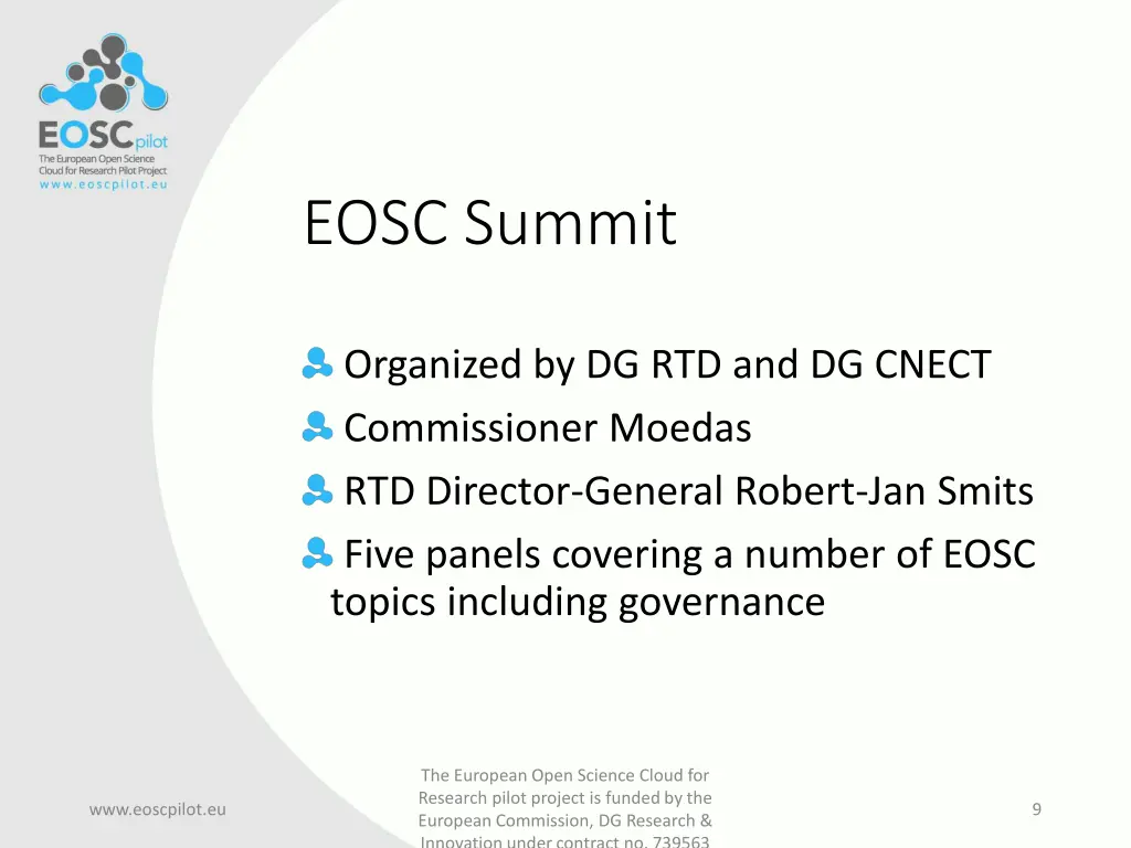 eosc summit 1