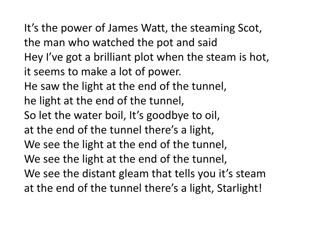 it s the power of james watt the steaming scot