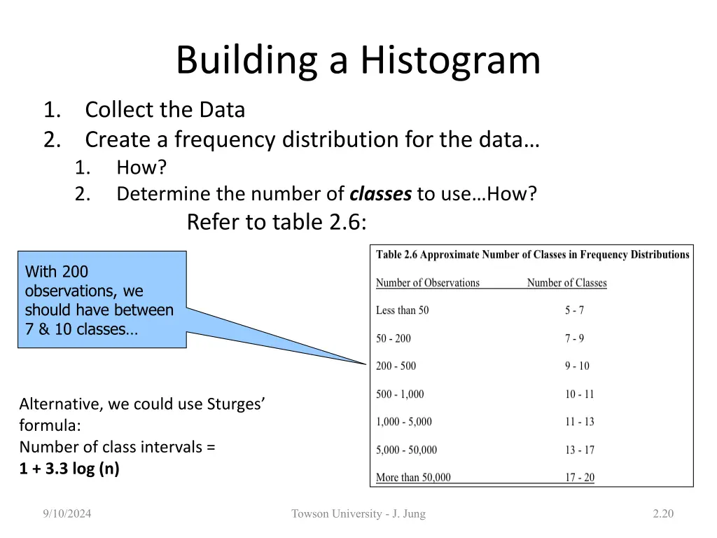 building a histogram 1