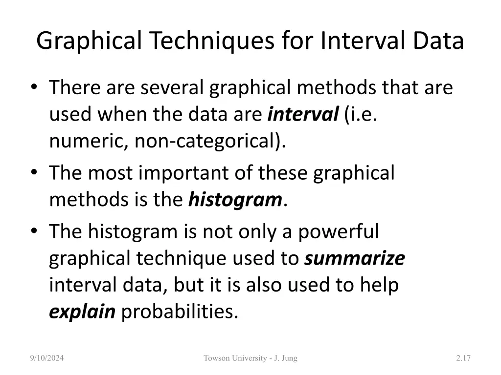 graphical techniques for interval data