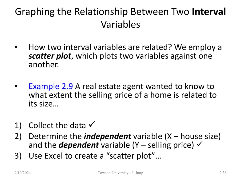 graphing the relationship between two interval