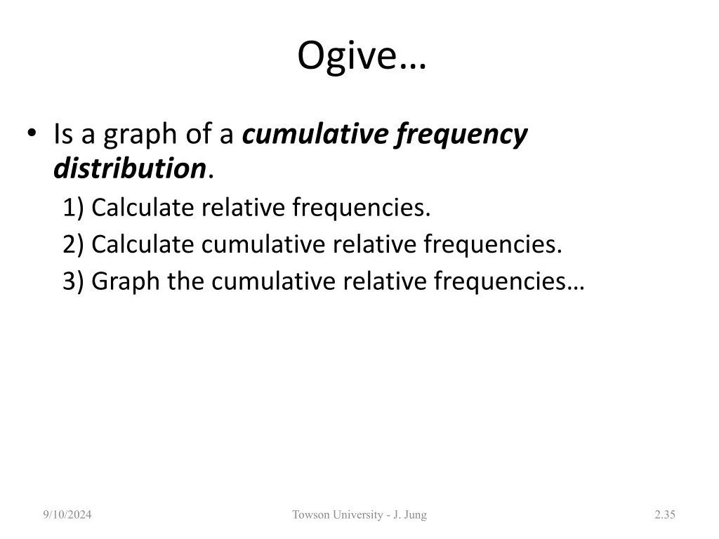 ogive 1