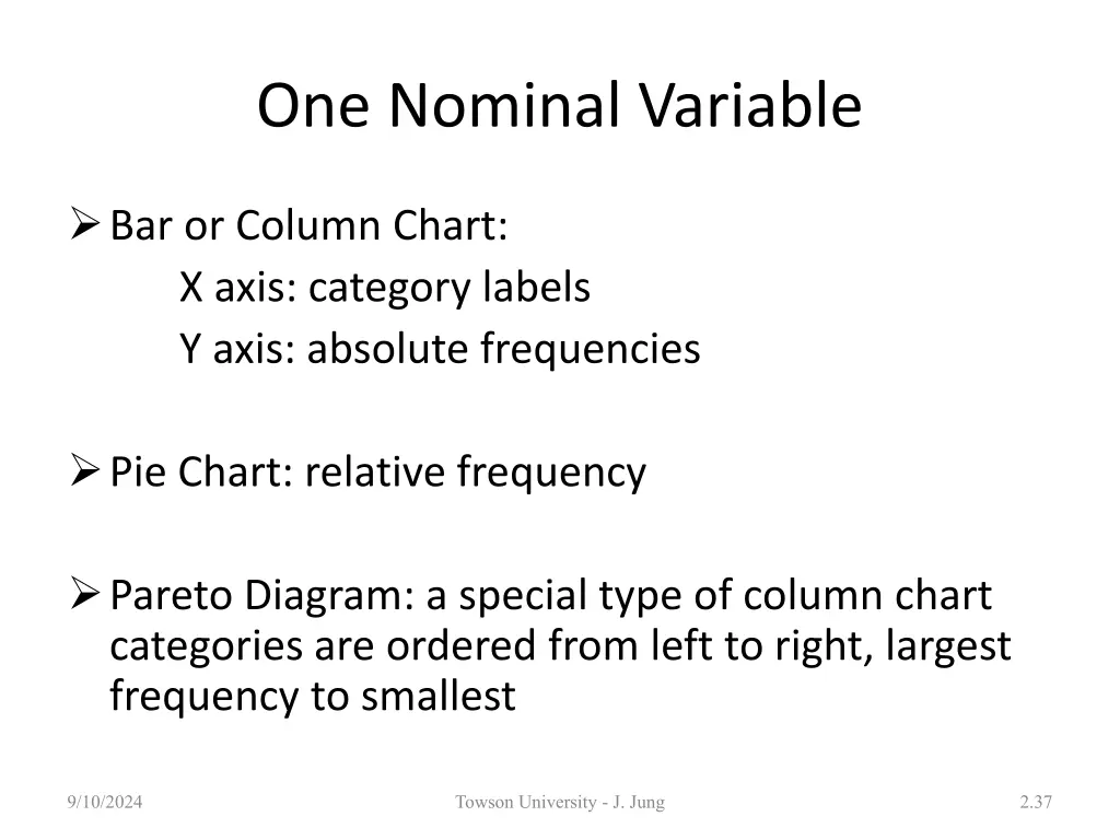 one nominal variable