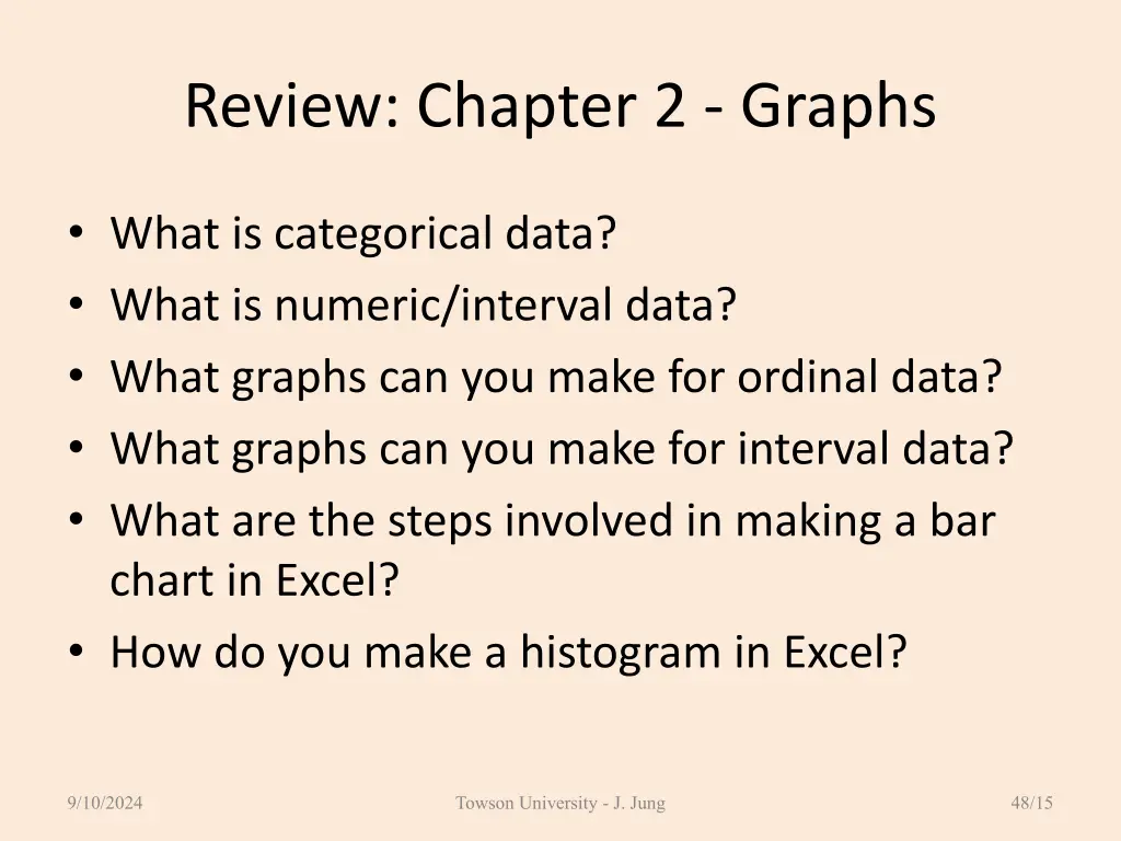 review chapter 2 graphs