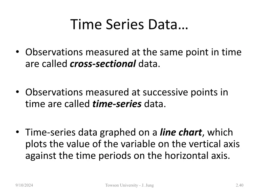 time series data