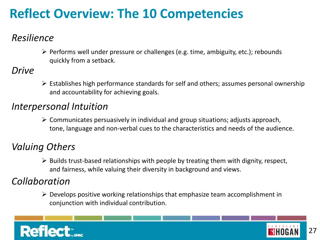 reflect overview the 10 competencies 1