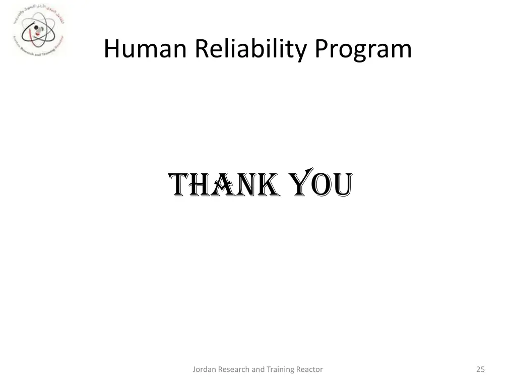 human reliability program 5