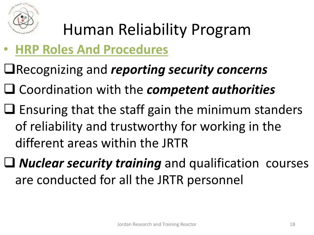 human reliability program hrp roles 3