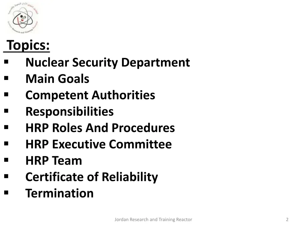 topics nuclear security department main goals