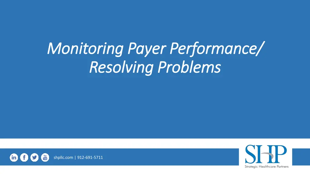 monitoring payer performance monitoring payer