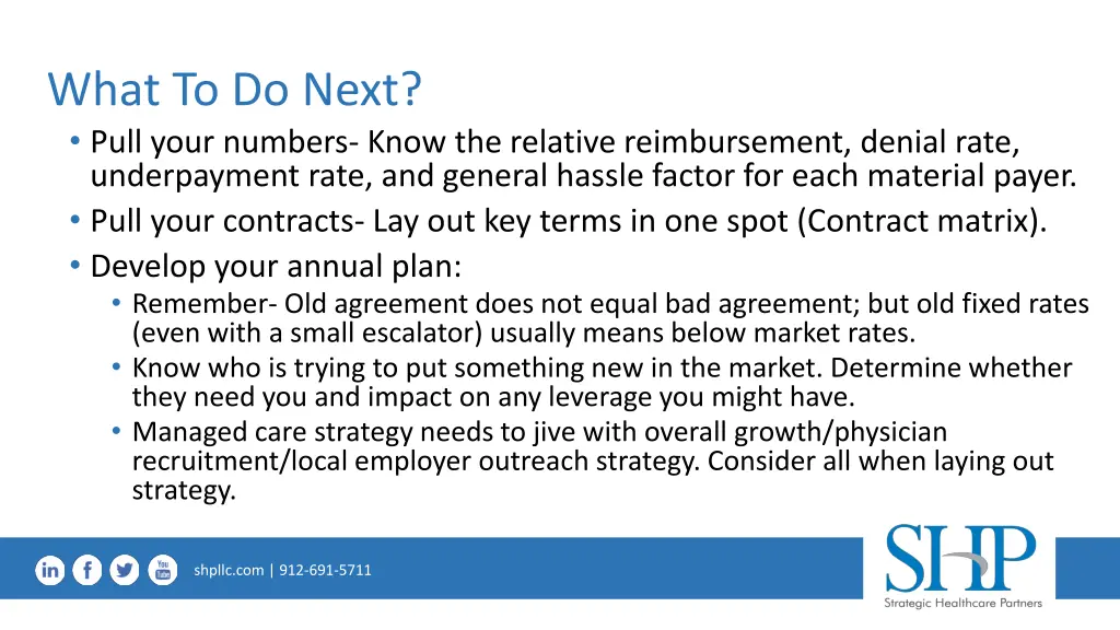 what to do next pull your numbers know