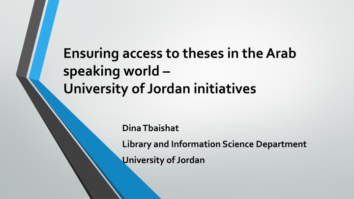 ensuring access to theses in the arab speaking