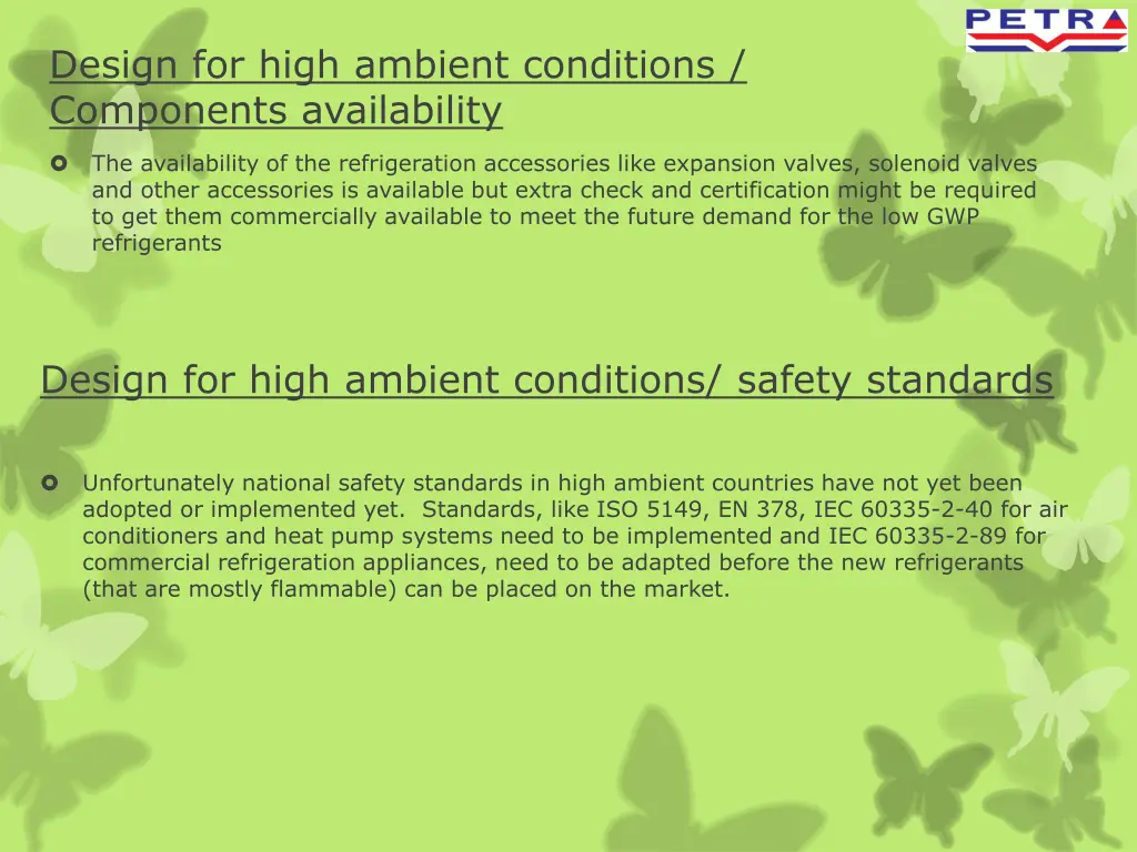 design for high ambient conditions components