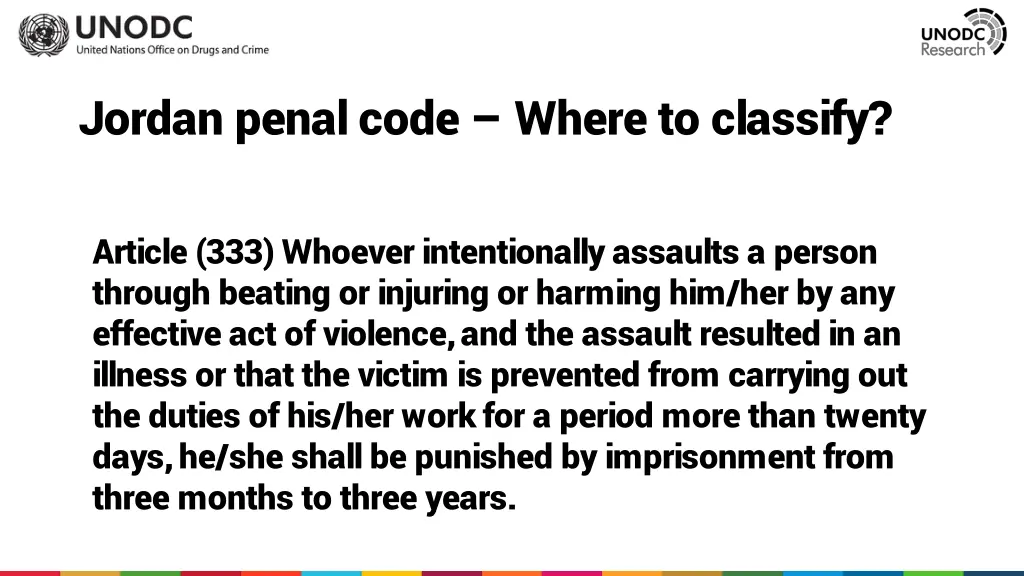 jordan penal code where to classify 2