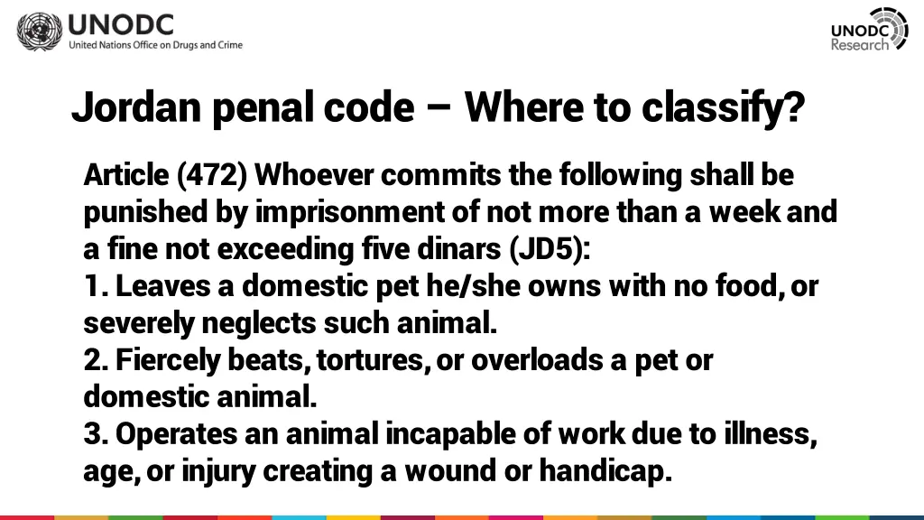 jordan penal code where to classify 6