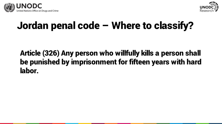 jordan penal code where to classify