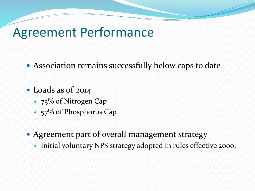 agreement performance