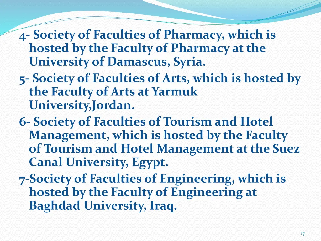 4 society of faculties of pharmacy which