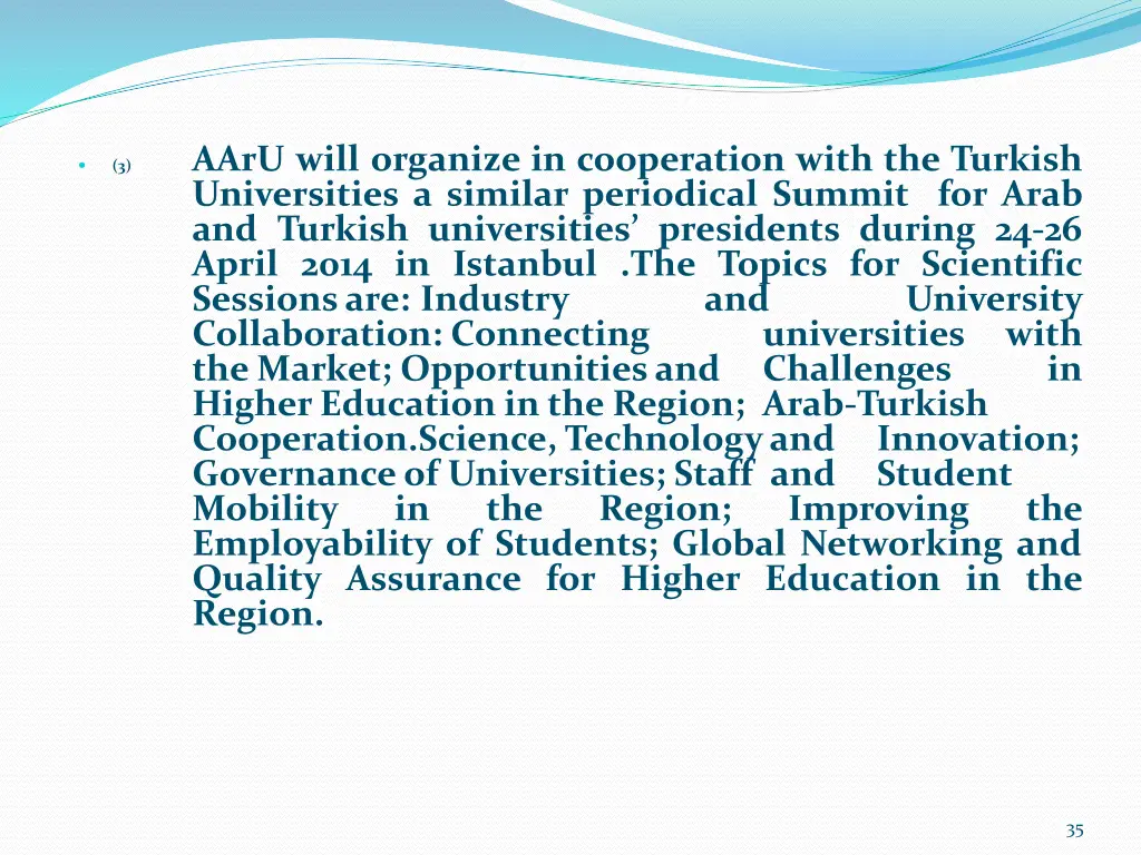 aaru will organize in cooperation with