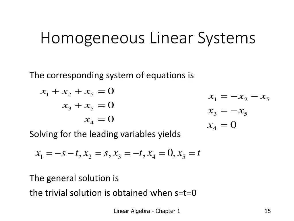 homogeneous linear systems 2