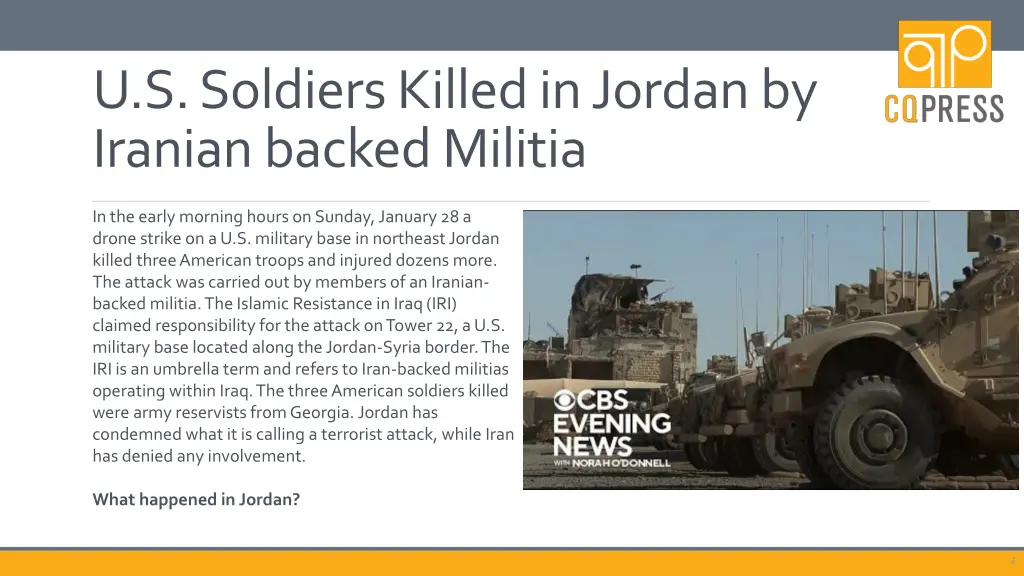 u s soldiers killed in jordan by iranian backed