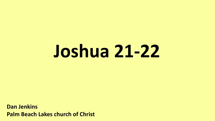 joshua 21 22