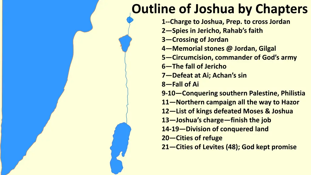 outline of joshua by chapters 1 charge to joshua 3