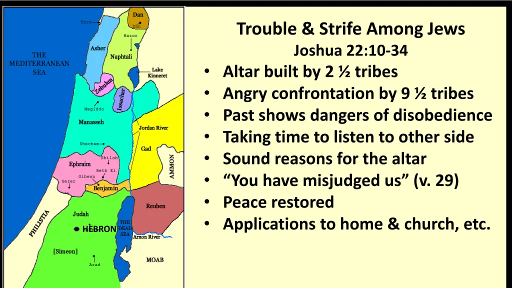 trouble strife among jews joshua 22 10 34 altar 7