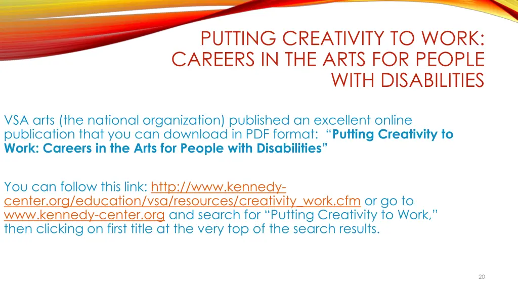 putting creativity to work careers in the arts