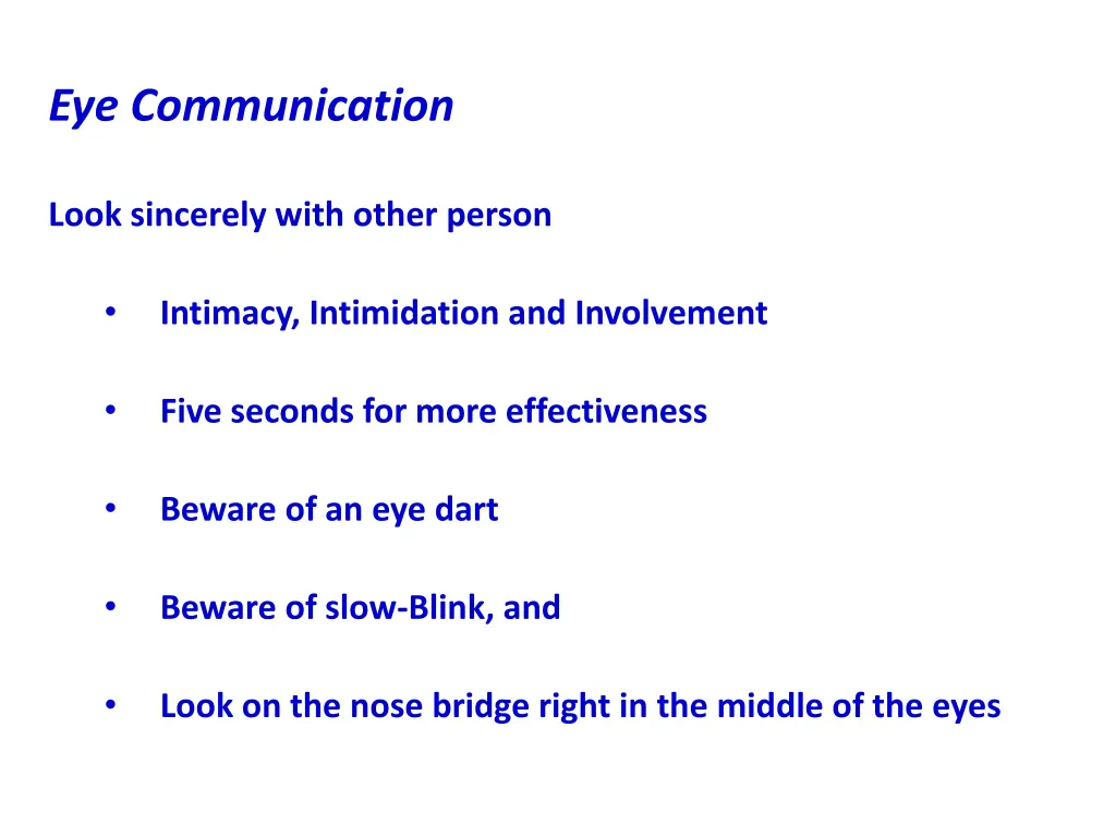 eye communication