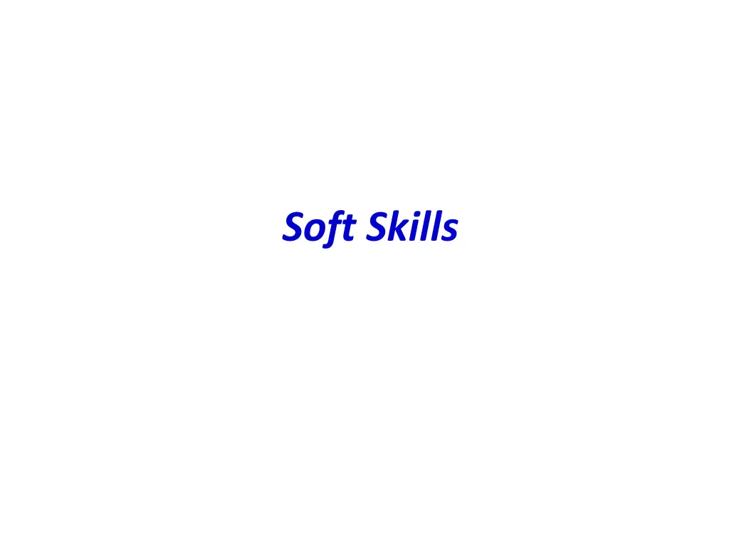 soft skills