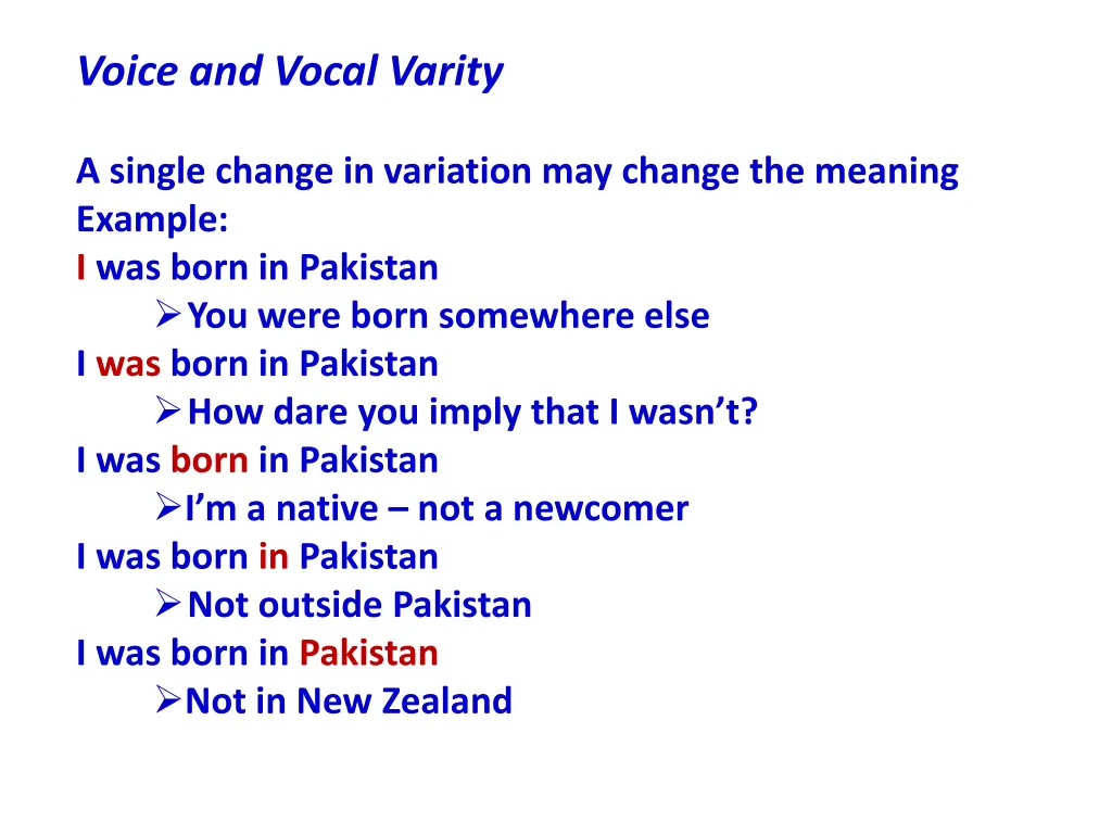 voice and vocal varity 1