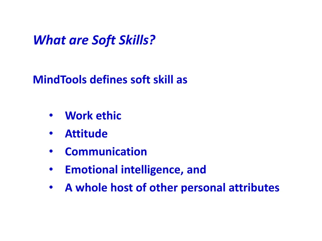 what are soft skills