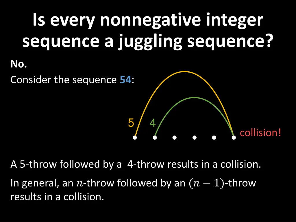 is every nonnegative integer sequence a juggling