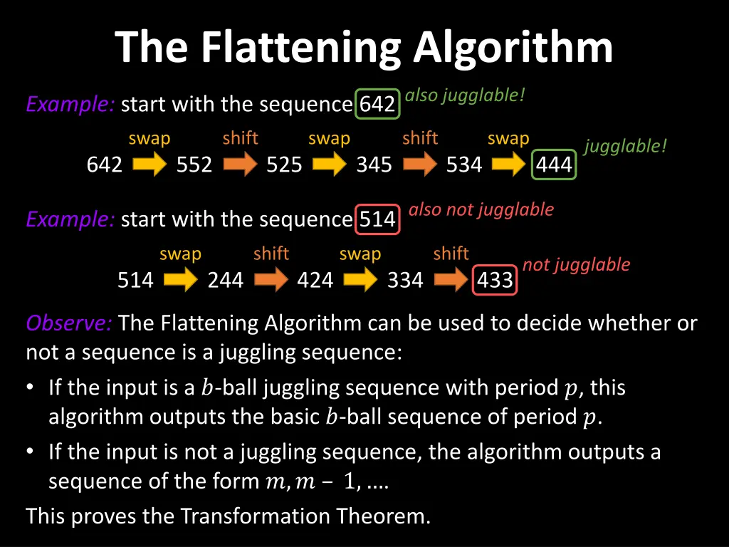 the flattening algorithm