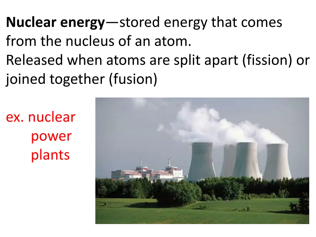 nuclear energy stored energy that comes from