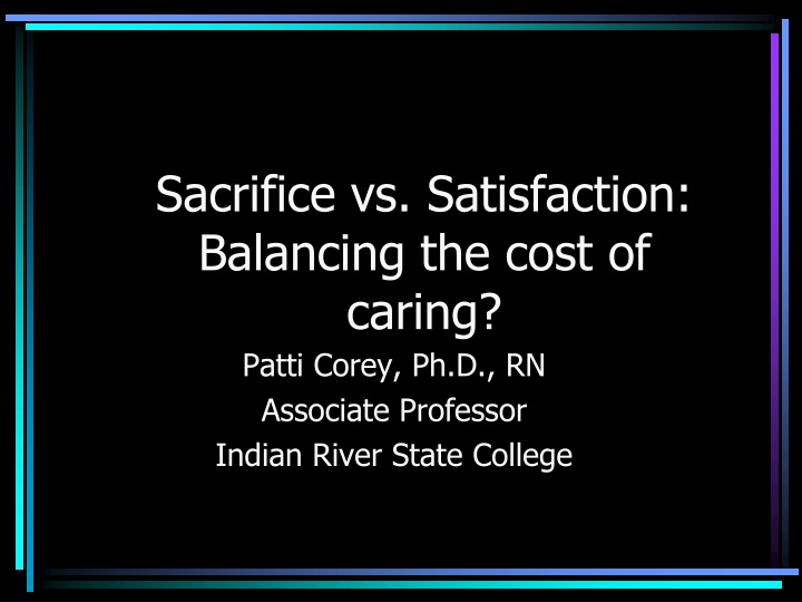 sacrifice vs satisfaction balancing the cost