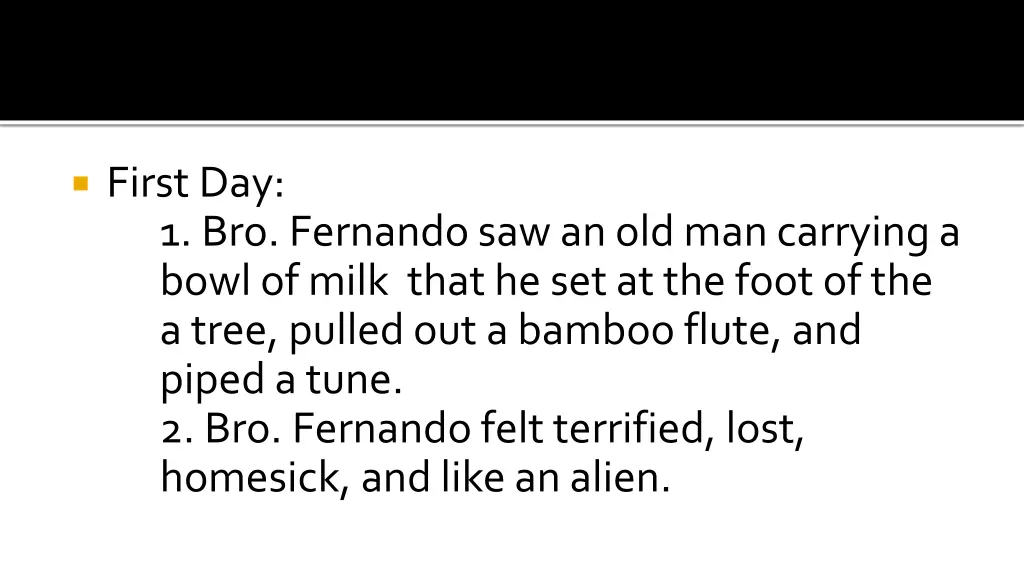 first day 1 bro fernando saw an old man carrying