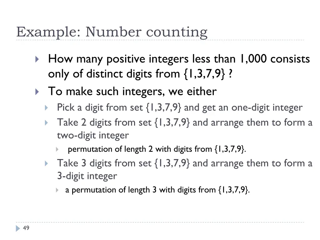 example number counting