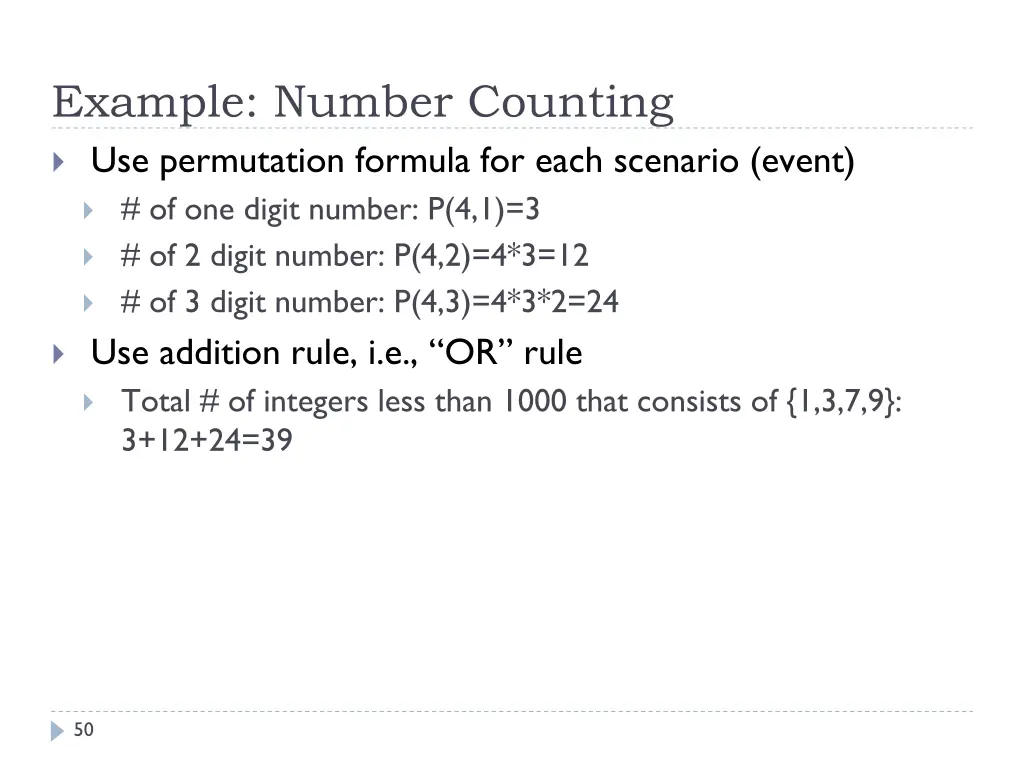 example number counting use permutation formula