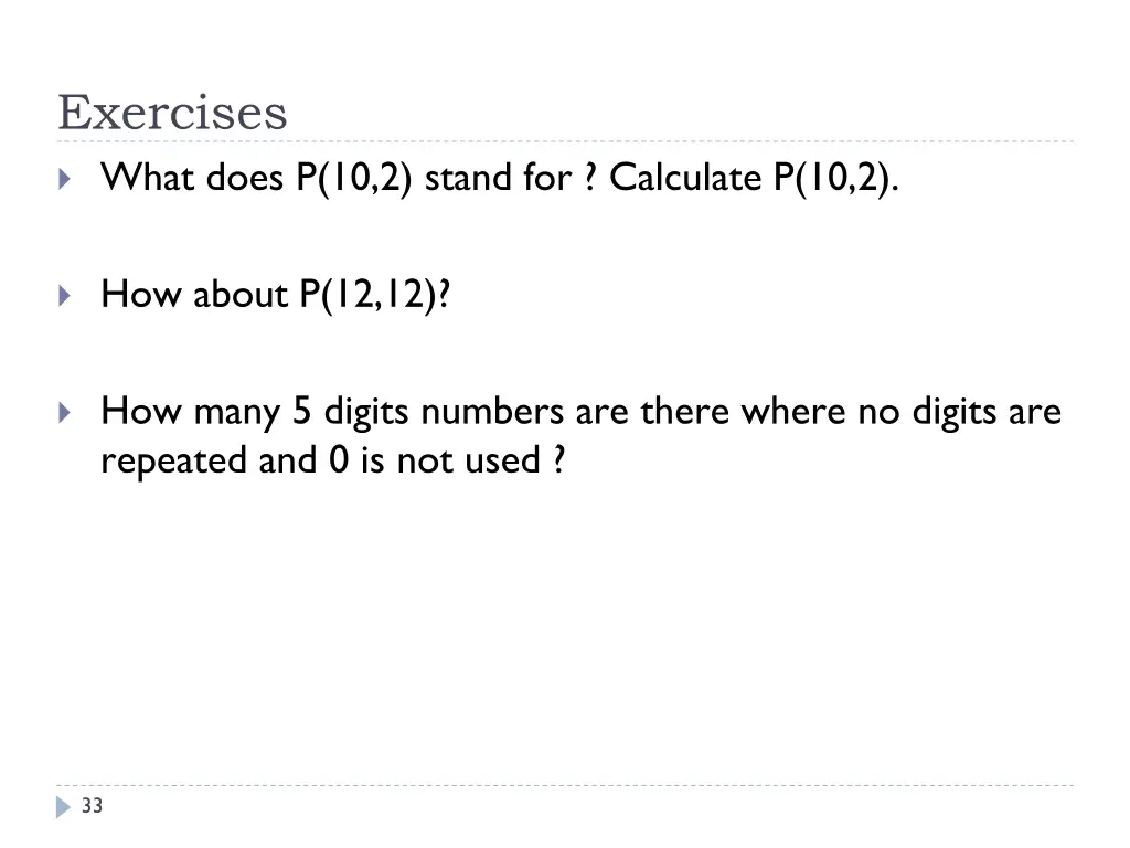 exercises what does p 10 2 stand for calculate