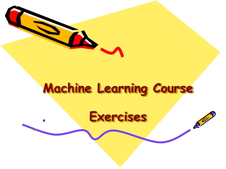 machine learning course