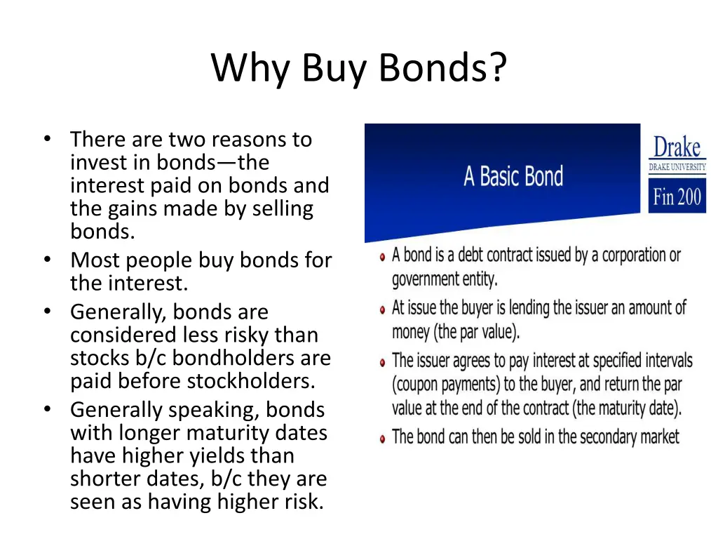 why buy bonds